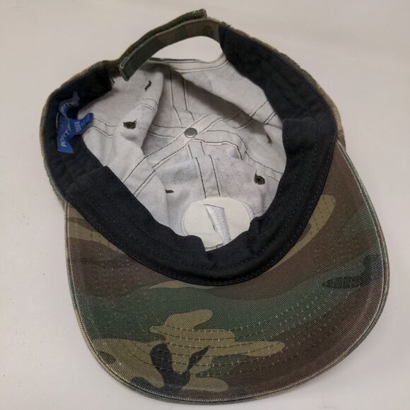 Port Authority Men's Strapback Camo Hat OSFA The Edge Embroidered Logo - Picture 9 of 11